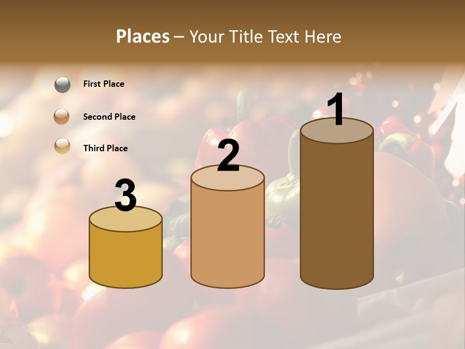 Organic Shopping Apple PowerPoint Template