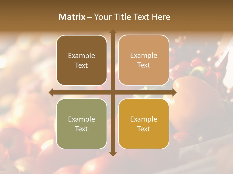 Organic Shopping Apple PowerPoint Template