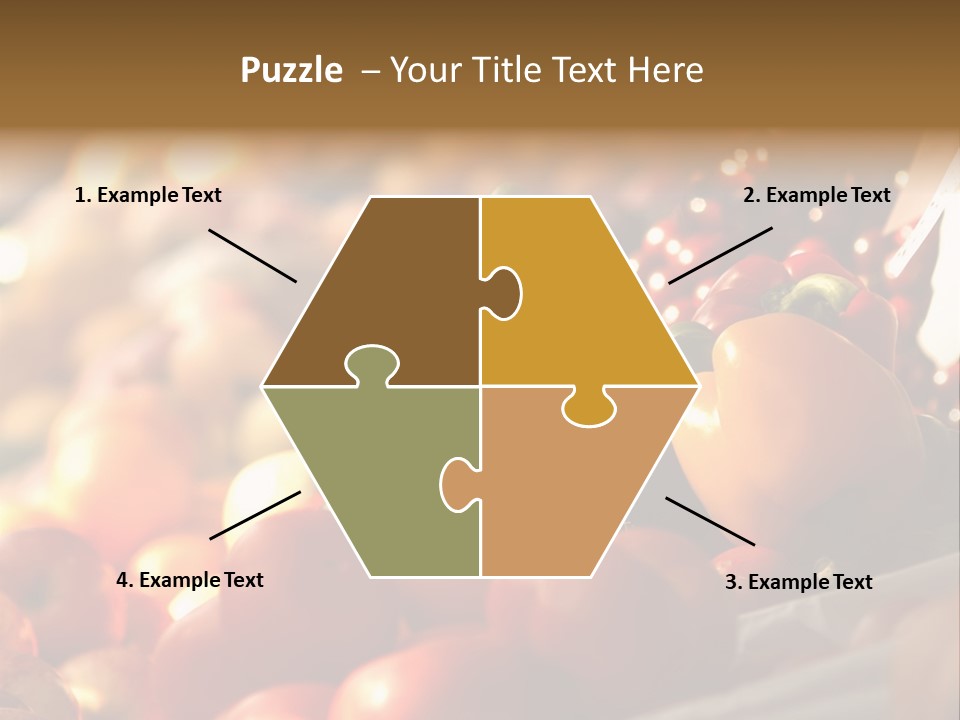 Organic Shopping Apple PowerPoint Template