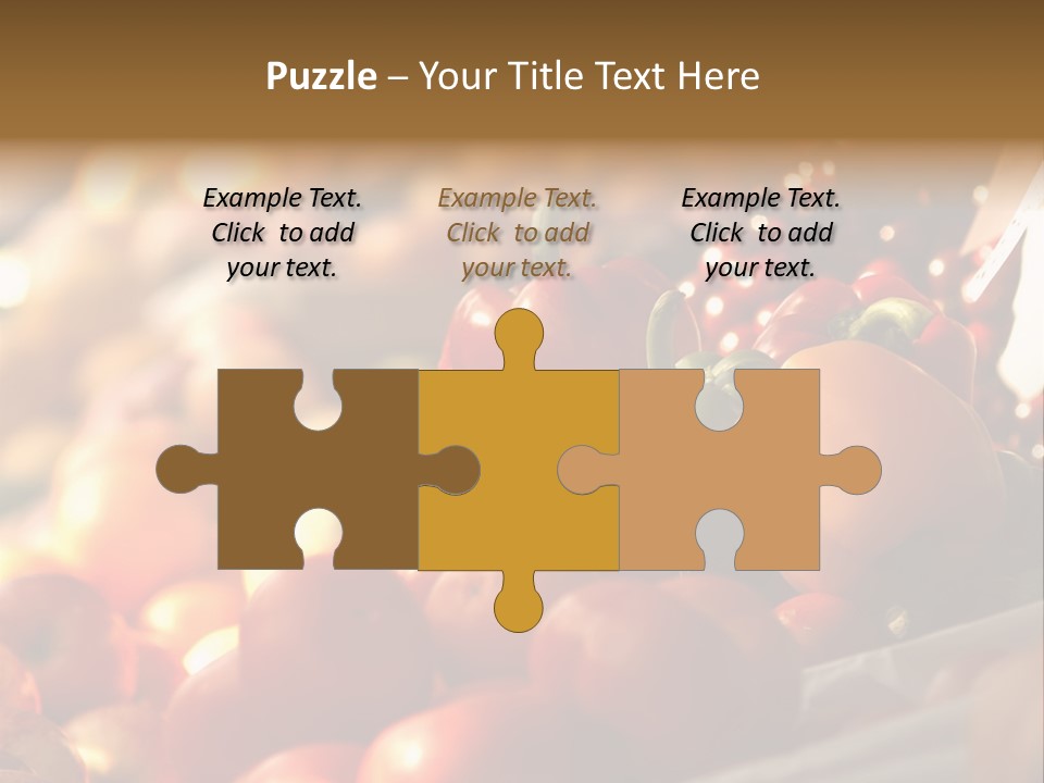 Organic Shopping Apple PowerPoint Template