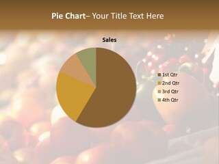 Organic Shopping Apple PowerPoint Template