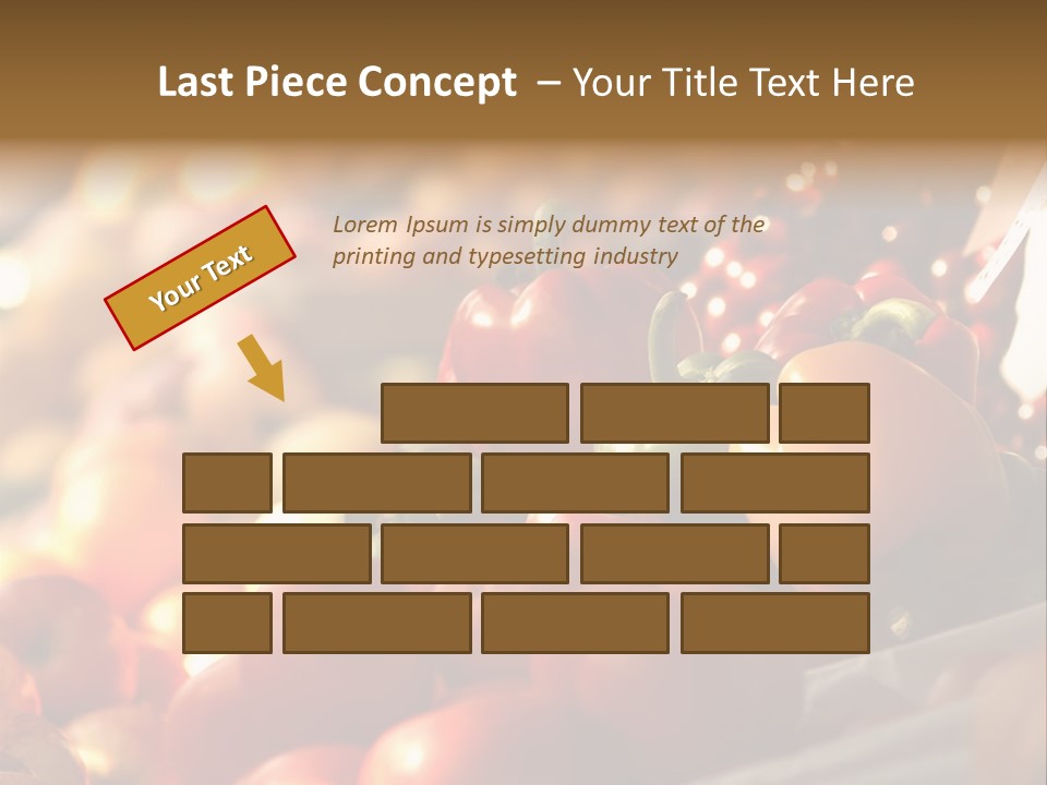 Organic Shopping Apple PowerPoint Template