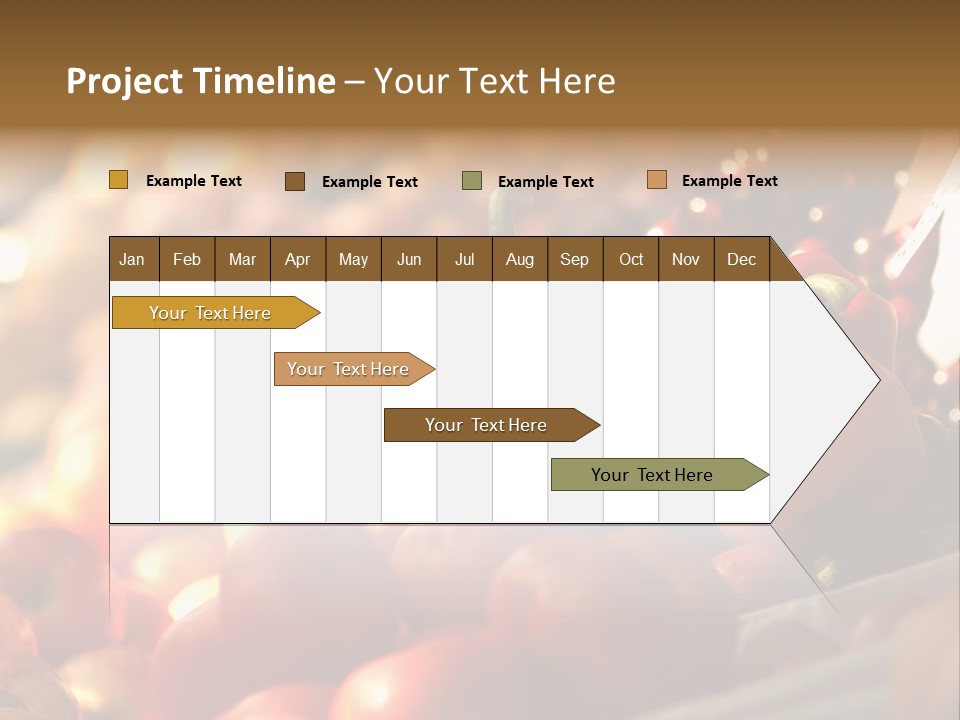 Organic Shopping Apple PowerPoint Template