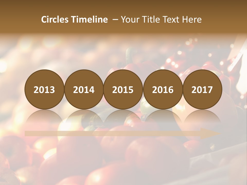 Organic Shopping Apple PowerPoint Template