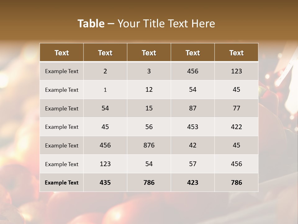 Organic Shopping Apple PowerPoint Template