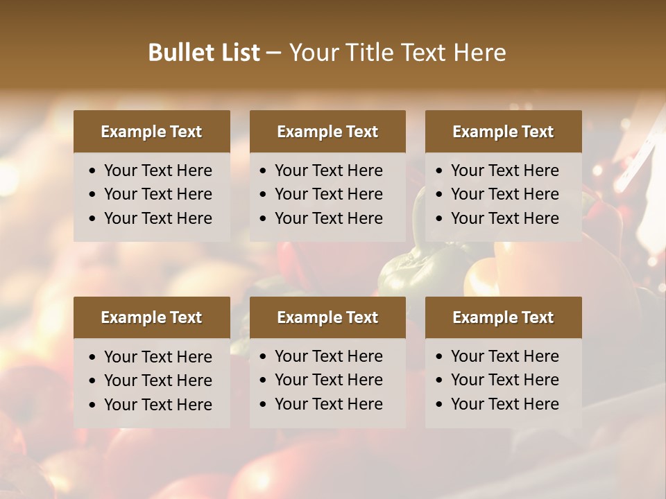 Organic Shopping Apple PowerPoint Template