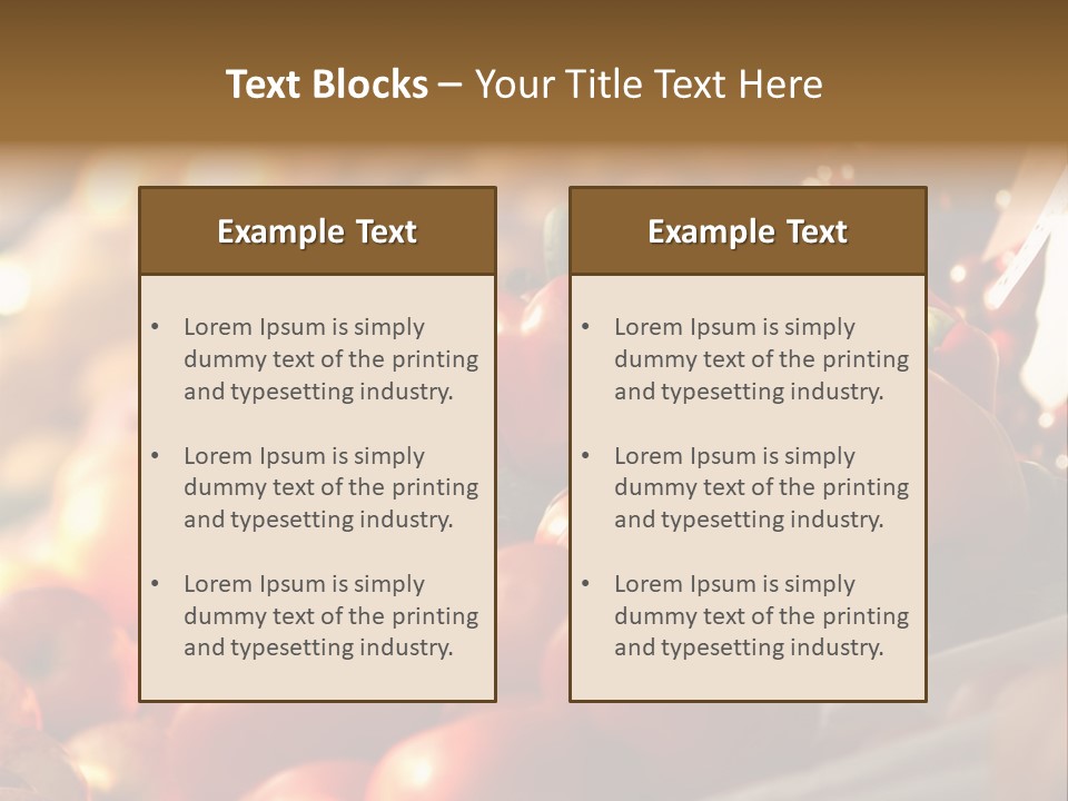 Organic Shopping Apple PowerPoint Template