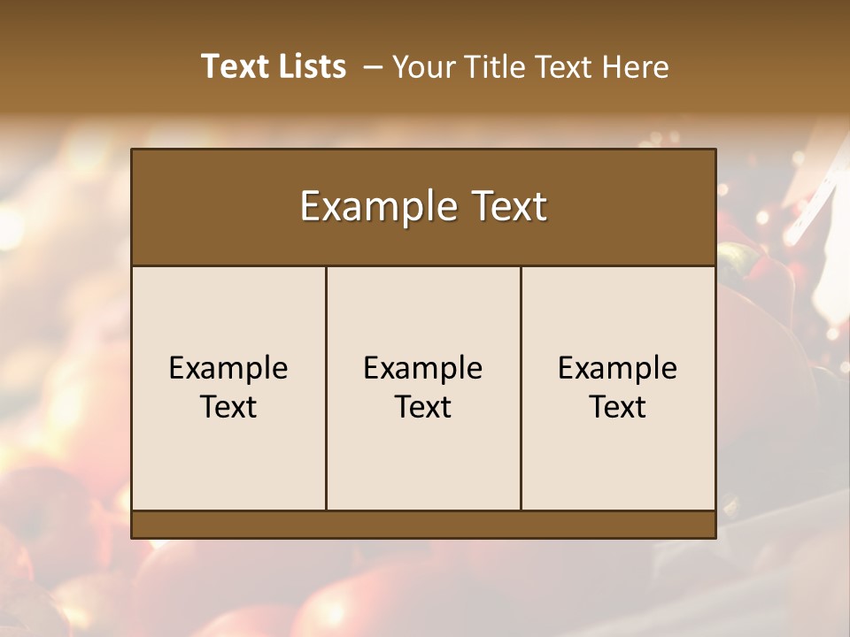 Organic Shopping Apple PowerPoint Template