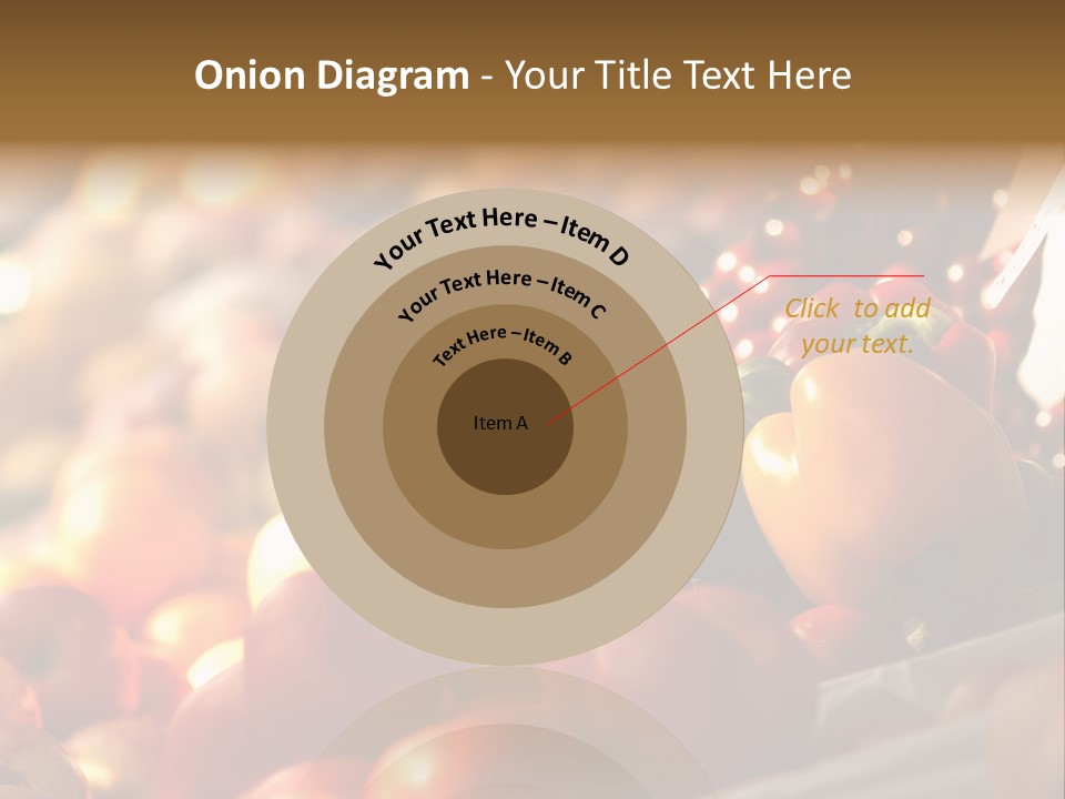 Organic Shopping Apple PowerPoint Template