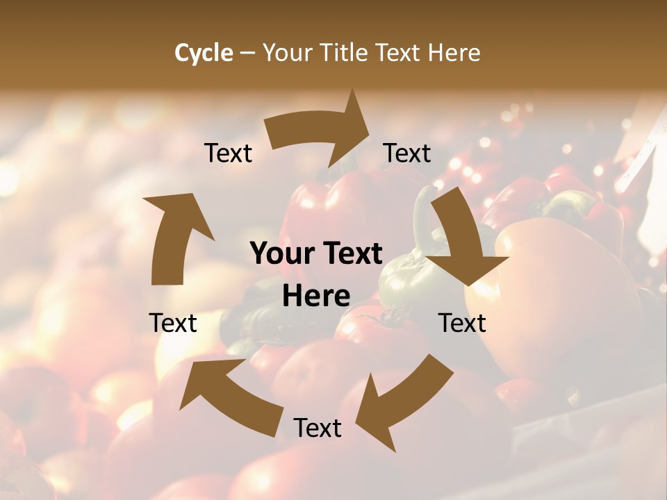 Organic Shopping Apple PowerPoint Template