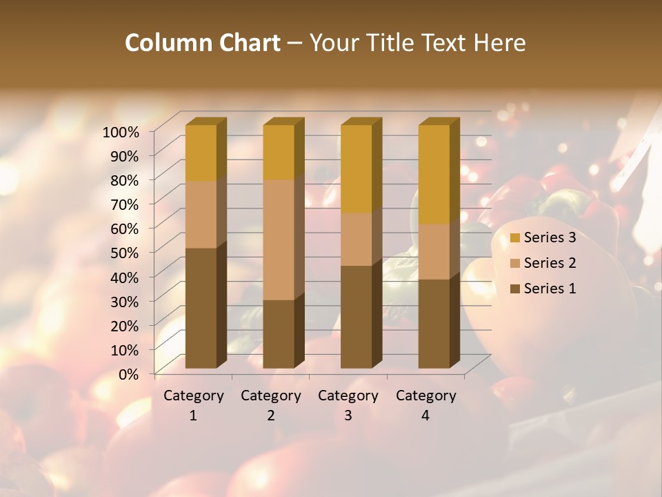 Organic Shopping Apple PowerPoint Template