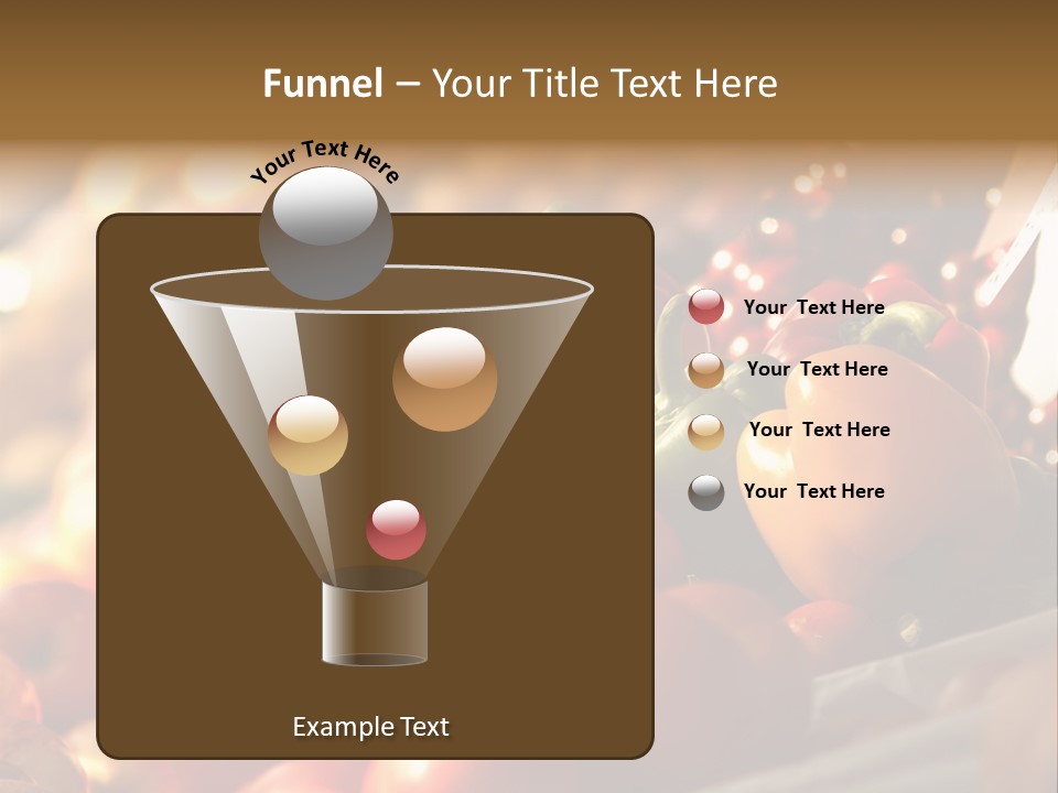 Organic Shopping Apple PowerPoint Template