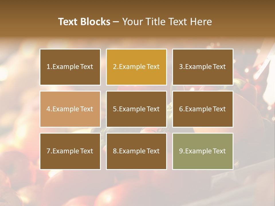 Organic Shopping Apple PowerPoint Template