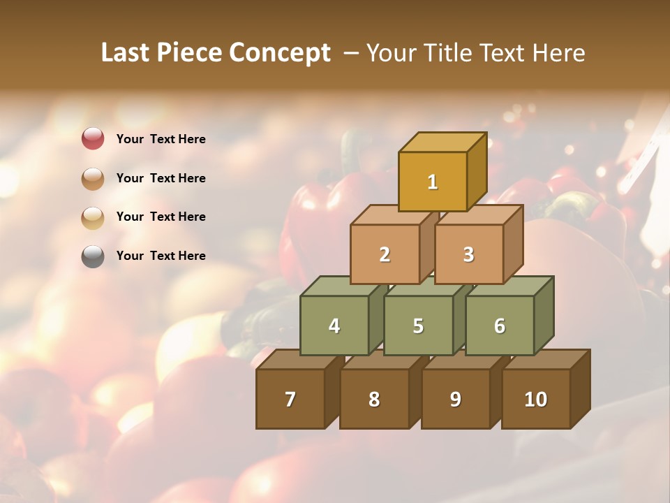 Organic Shopping Apple PowerPoint Template