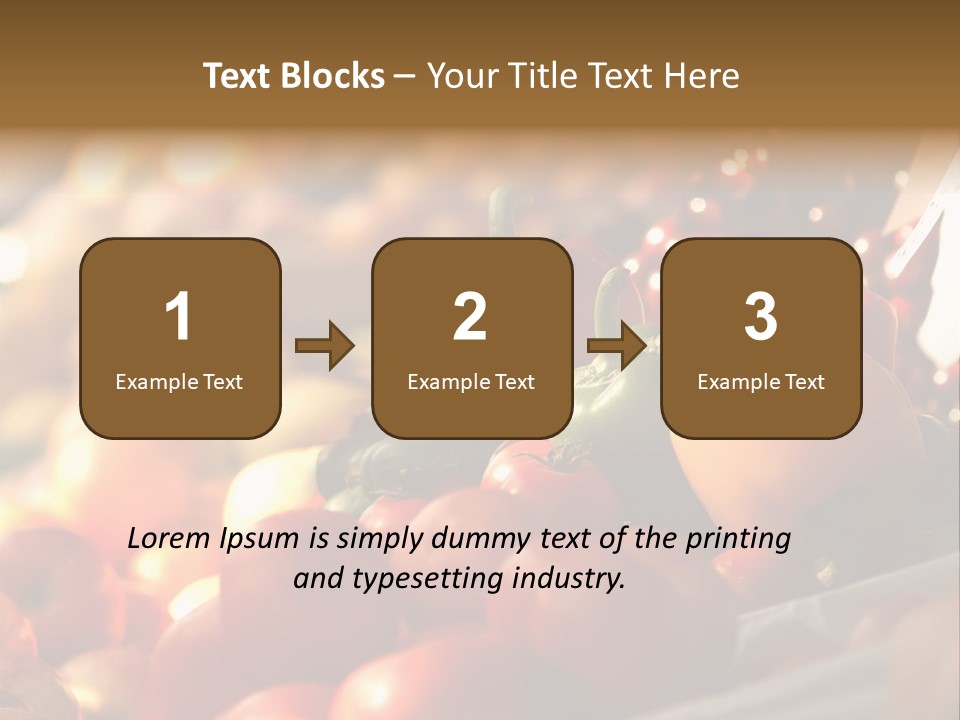 Organic Shopping Apple PowerPoint Template