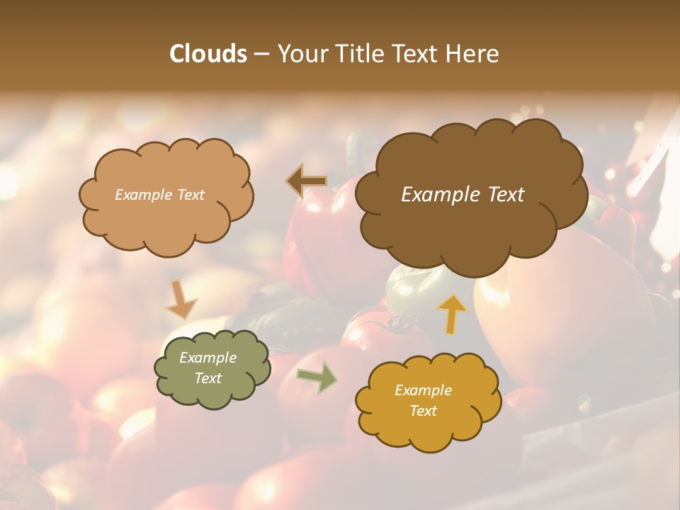 Organic Shopping Apple PowerPoint Template