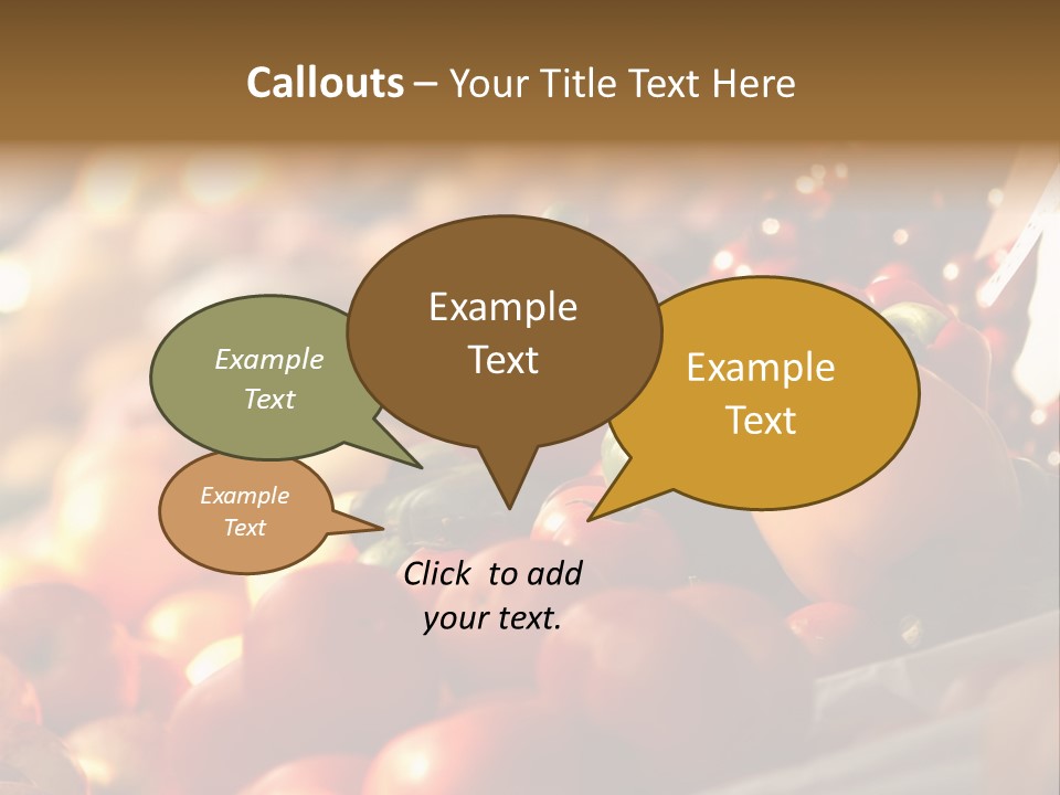 Organic Shopping Apple PowerPoint Template