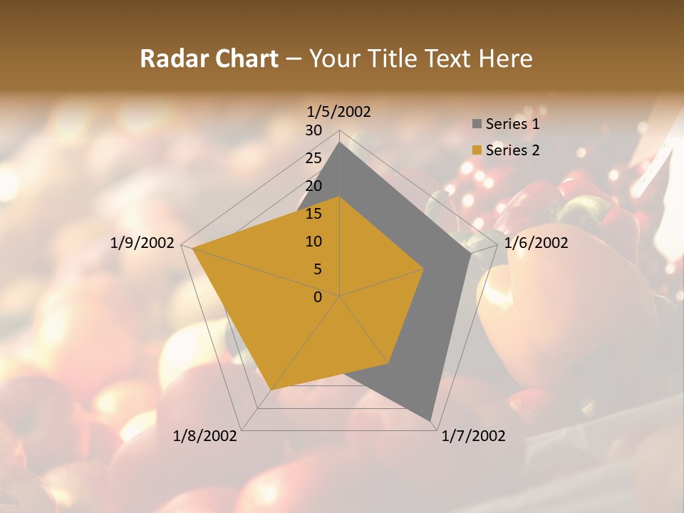 Organic Shopping Apple PowerPoint Template