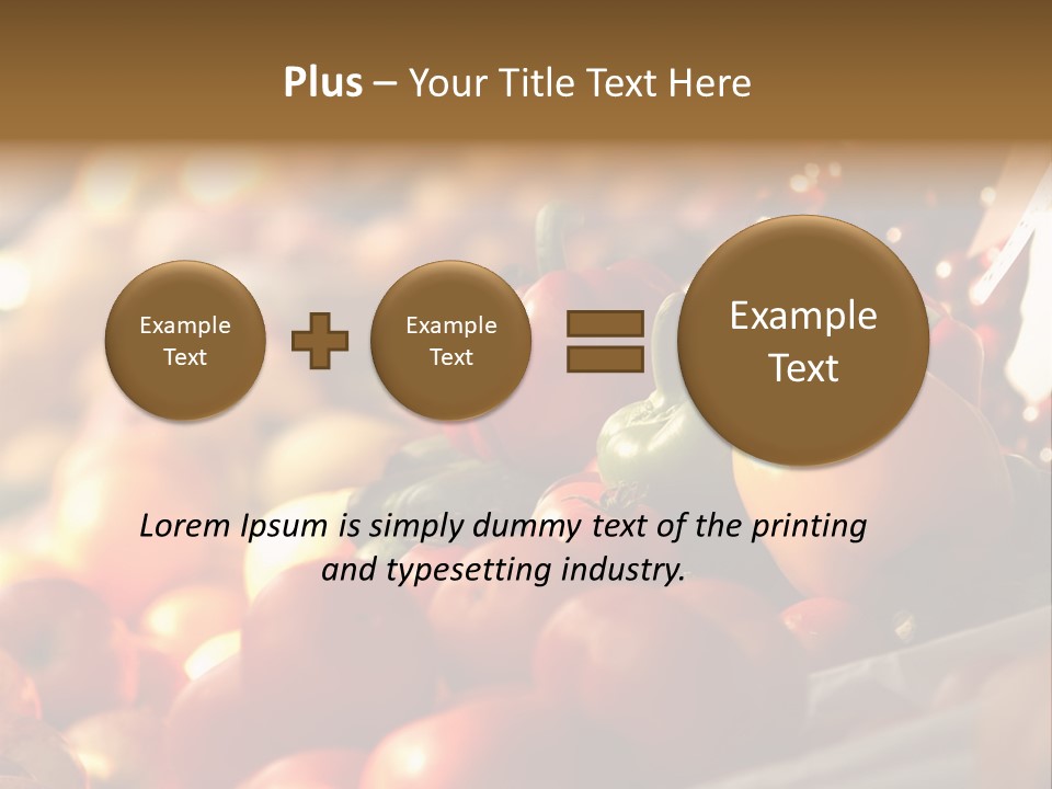 Organic Shopping Apple PowerPoint Template