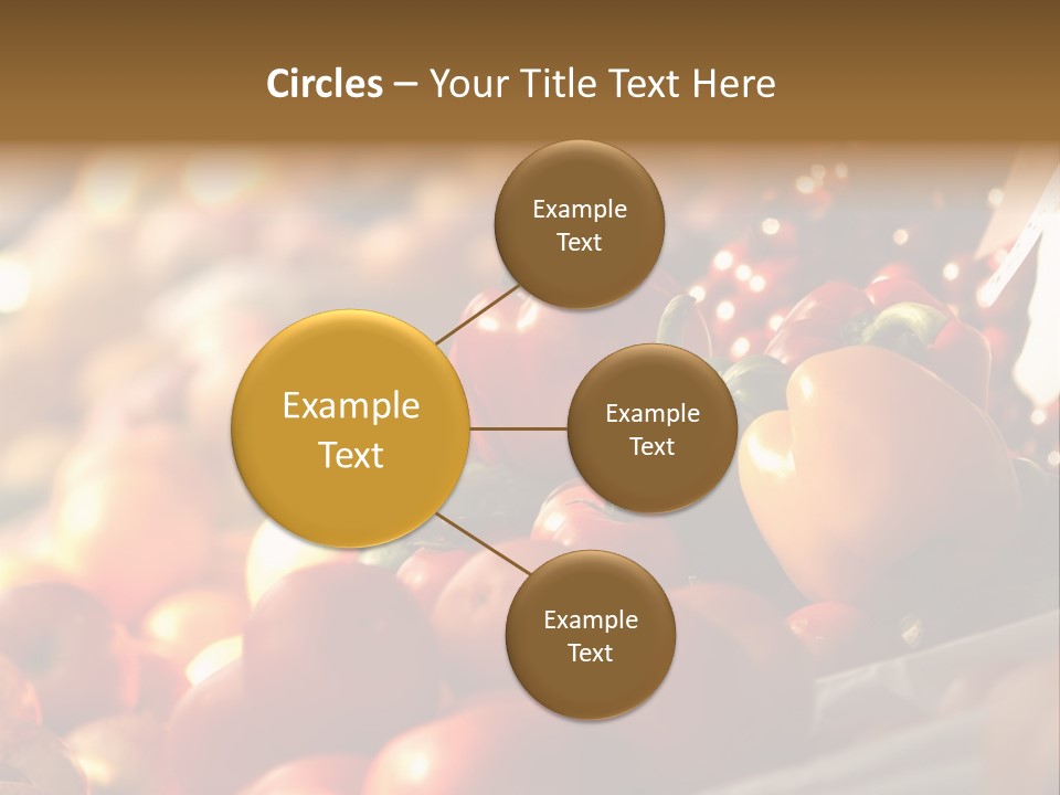 Organic Shopping Apple PowerPoint Template