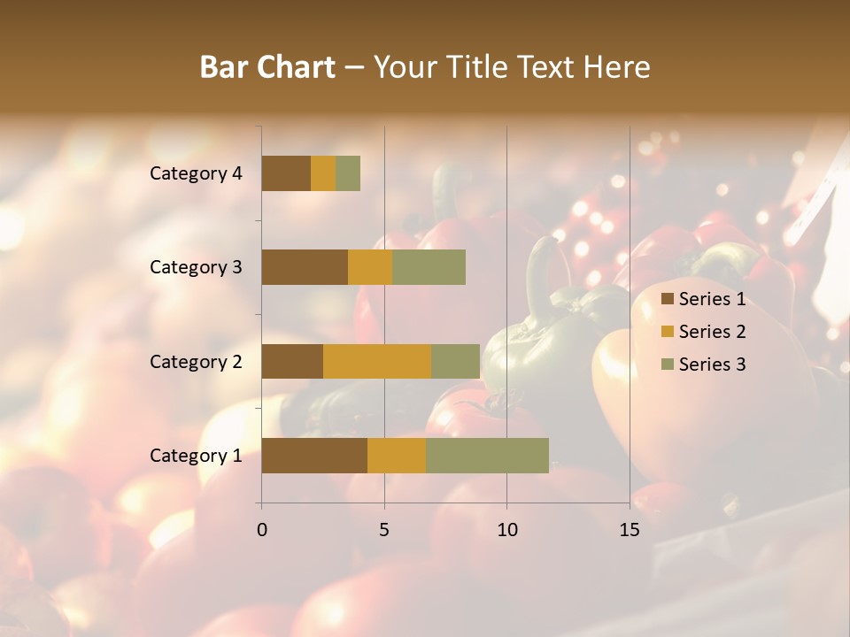 Organic Shopping Apple PowerPoint Template
