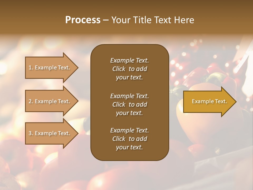 Organic Shopping Apple PowerPoint Template