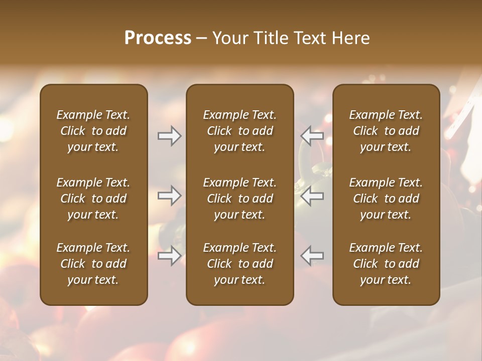 Organic Shopping Apple PowerPoint Template
