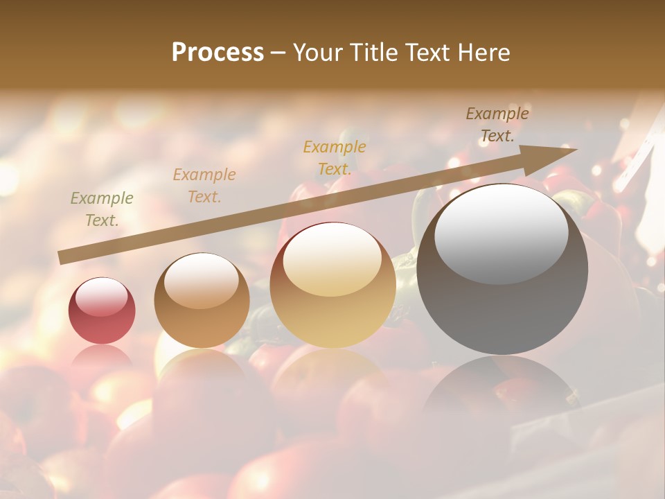 Organic Shopping Apple PowerPoint Template