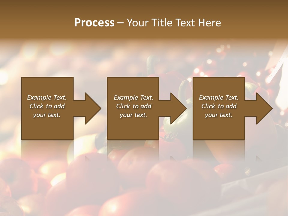 Organic Shopping Apple PowerPoint Template