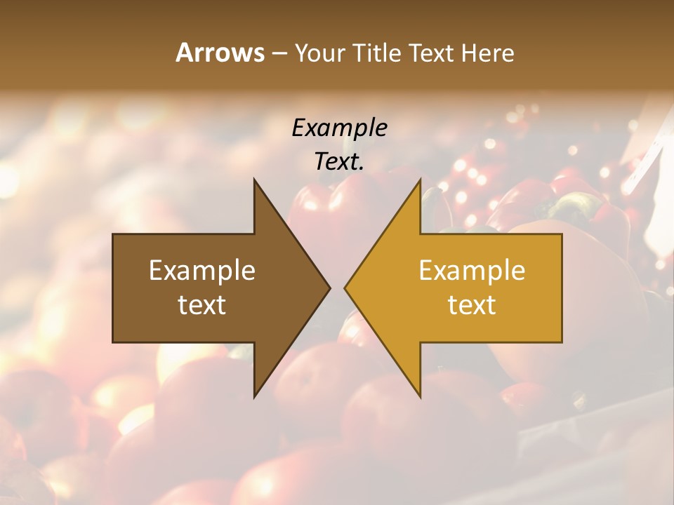 Organic Shopping Apple PowerPoint Template