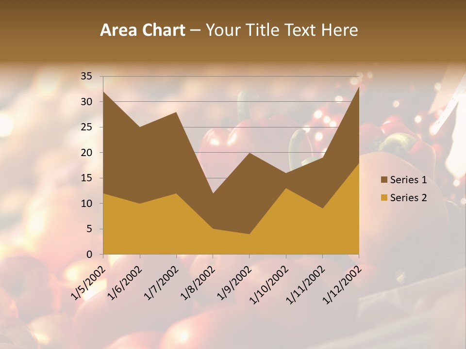 Organic Shopping Apple PowerPoint Template