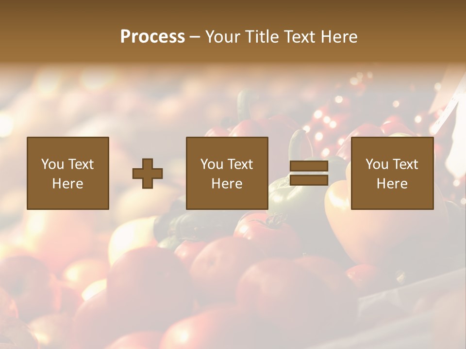 Organic Shopping Apple PowerPoint Template