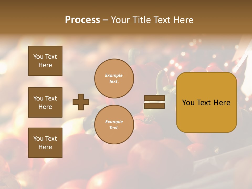 Organic Shopping Apple PowerPoint Template