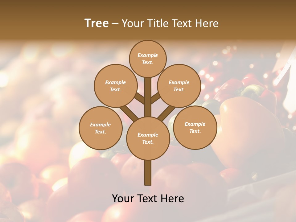 Organic Shopping Apple PowerPoint Template