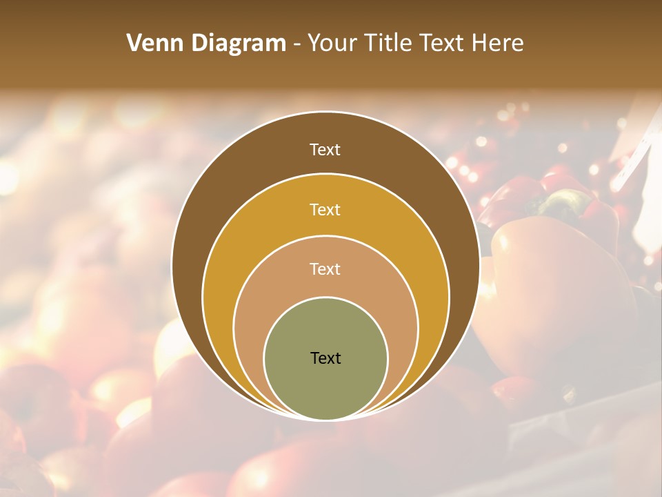 Organic Shopping Apple PowerPoint Template