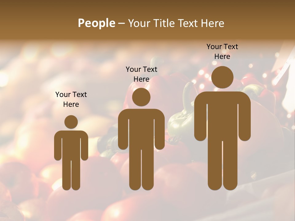 Organic Shopping Apple PowerPoint Template