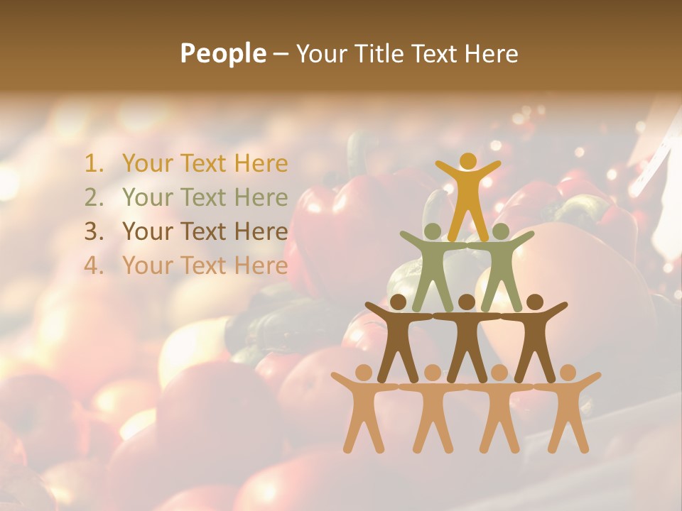 Organic Shopping Apple PowerPoint Template