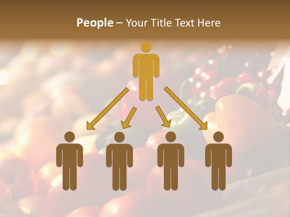 Organic Shopping Apple PowerPoint Template