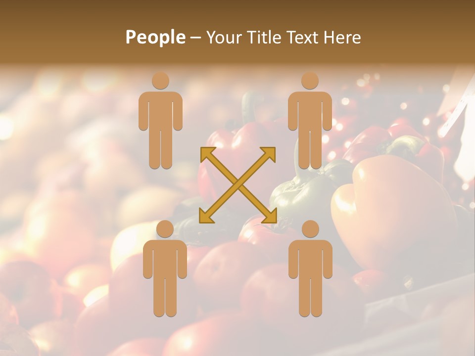 Organic Shopping Apple PowerPoint Template