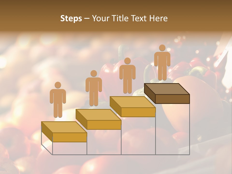 Organic Shopping Apple PowerPoint Template