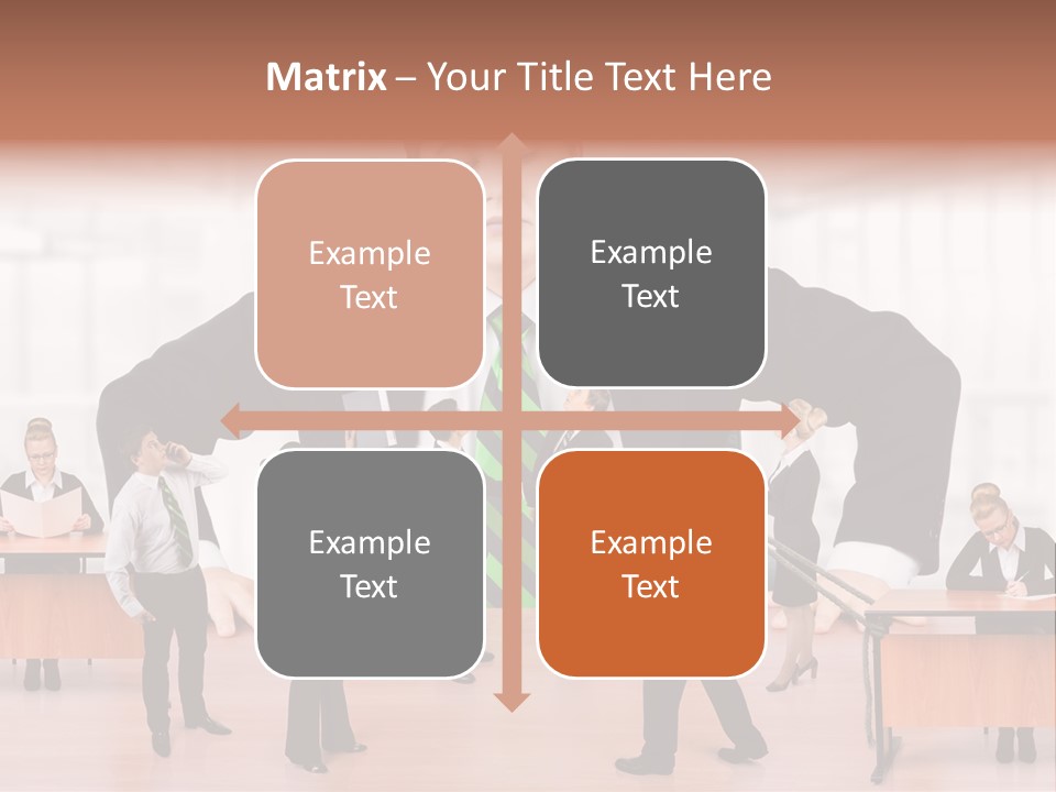 A Man In A Suit And Tie Standing In Front Of A Group Of People PowerPoint Template