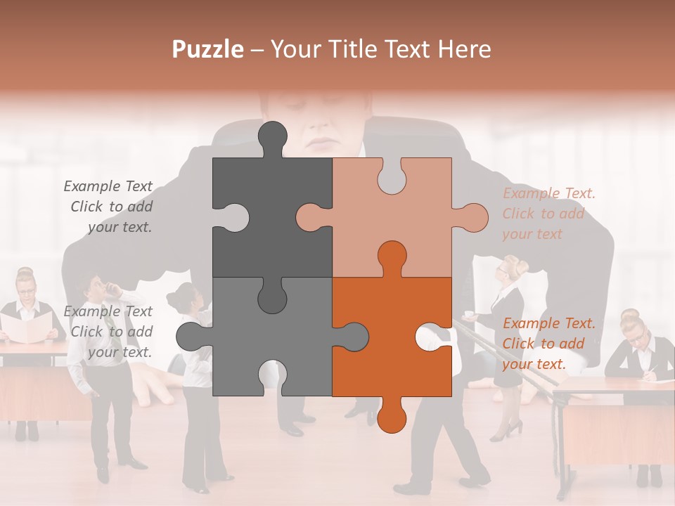 A Man In A Suit And Tie Standing In Front Of A Group Of People PowerPoint Template