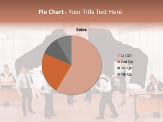 A Man In A Suit And Tie Standing In Front Of A Group Of People PowerPoint Template