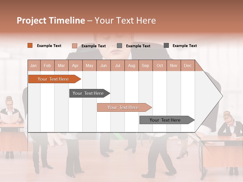 A Man In A Suit And Tie Standing In Front Of A Group Of People PowerPoint Template