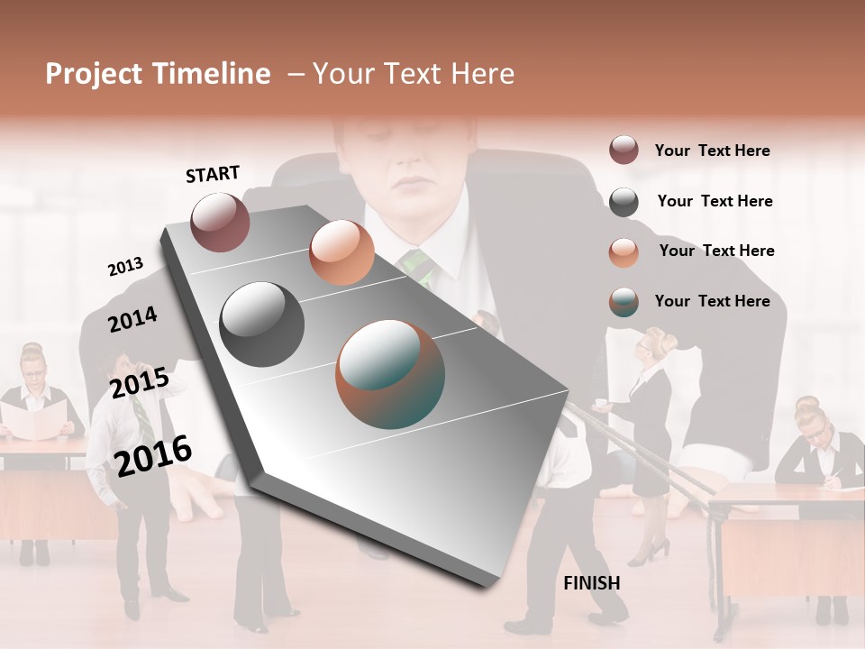 A Man In A Suit And Tie Standing In Front Of A Group Of People PowerPoint Template