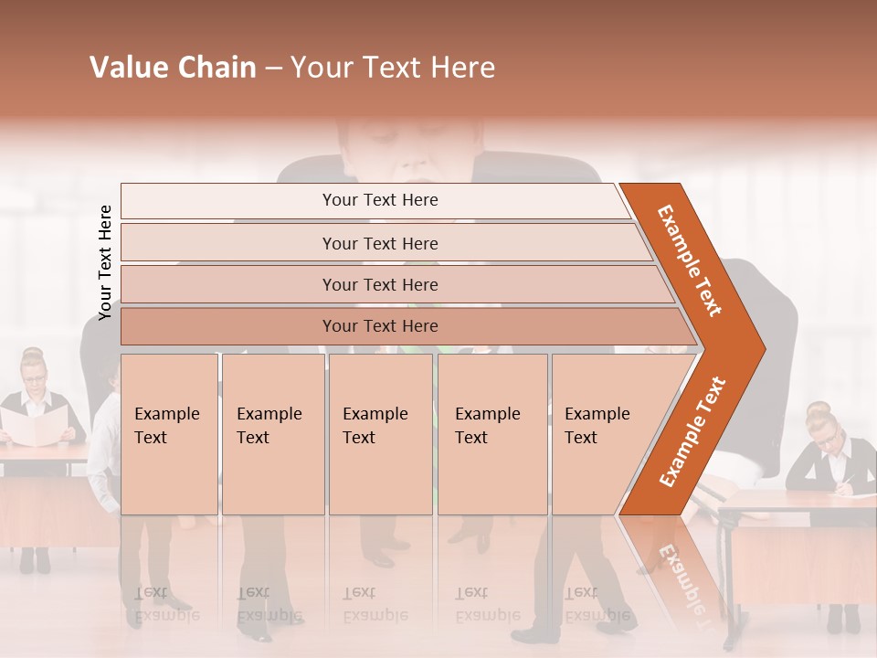 A Man In A Suit And Tie Standing In Front Of A Group Of People PowerPoint Template
