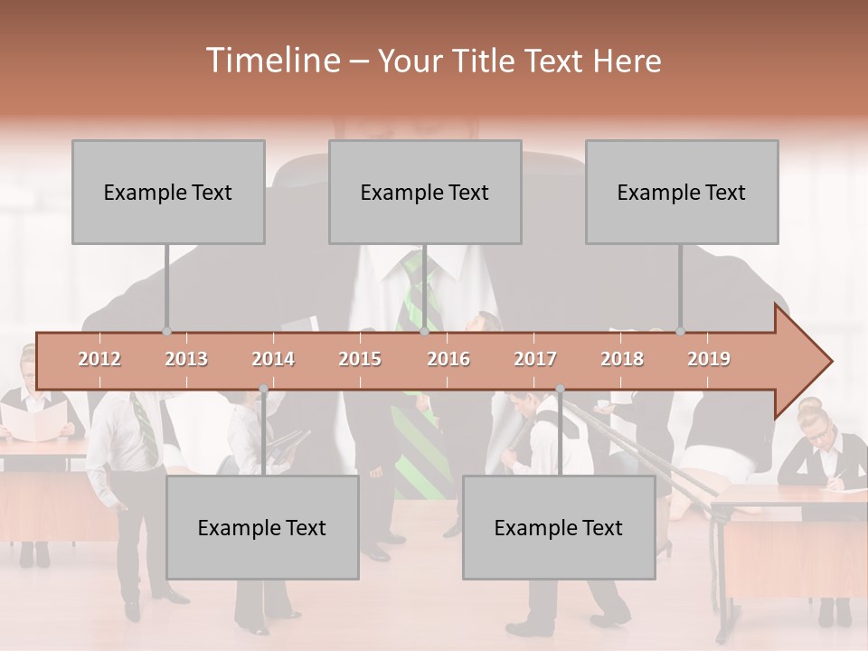 A Man In A Suit And Tie Standing In Front Of A Group Of People PowerPoint Template