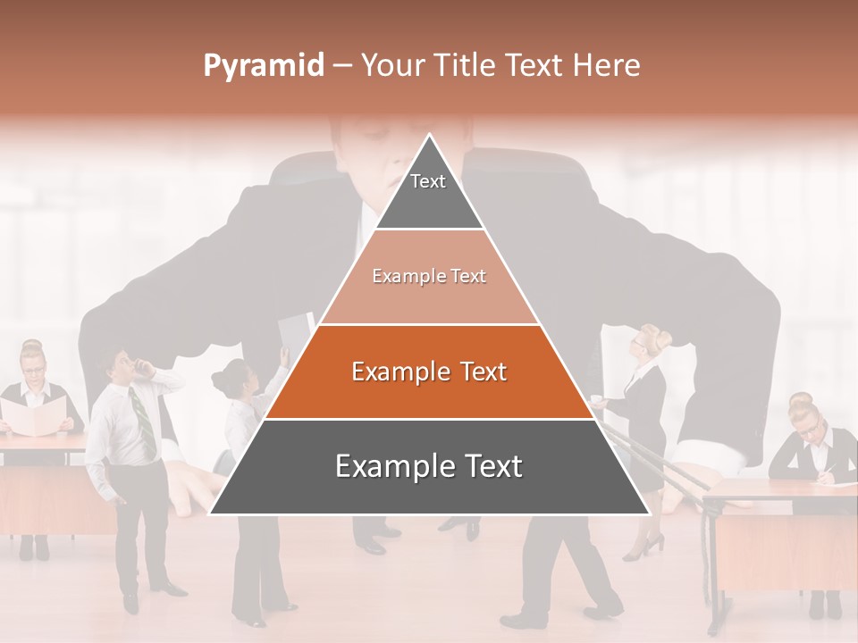 A Man In A Suit And Tie Standing In Front Of A Group Of People PowerPoint Template