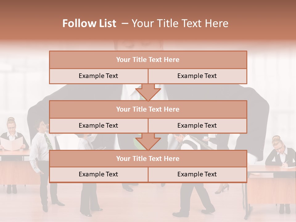 A Man In A Suit And Tie Standing In Front Of A Group Of People PowerPoint Template