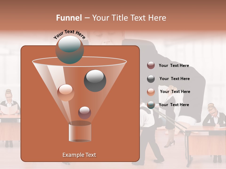 A Man In A Suit And Tie Standing In Front Of A Group Of People PowerPoint Template
